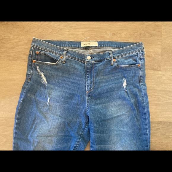 GAP 34R Stretchy Raw Edge Jeans - Picture 4 of 11
